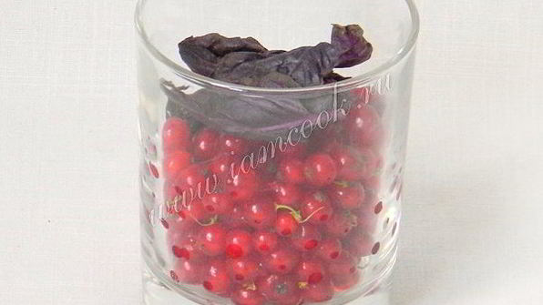 панна котта с красной смородиной