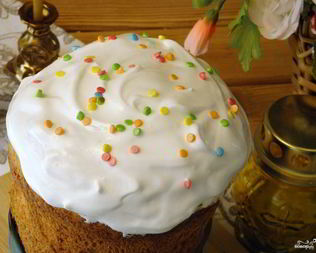 Глазурь для кулича белковая