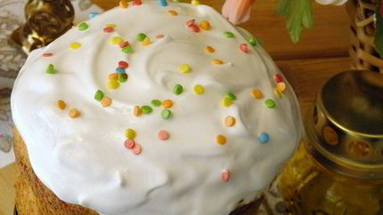 Глазурь для кулича белковая