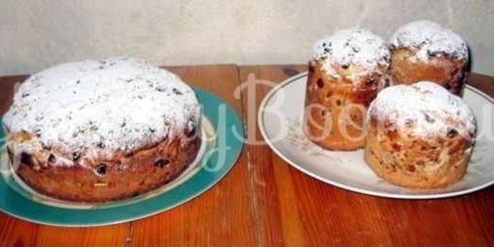 Рецепт кулича пасхального с мартини