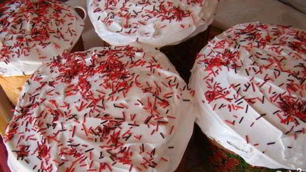 Пасха со взбитыми белками