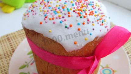 Пасхальный кулич творожный с творогом