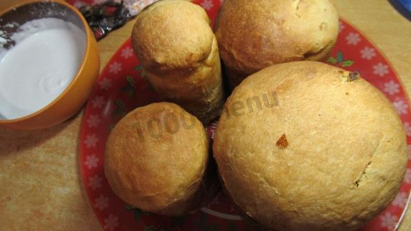 пасхальный кулич творожный с творогом