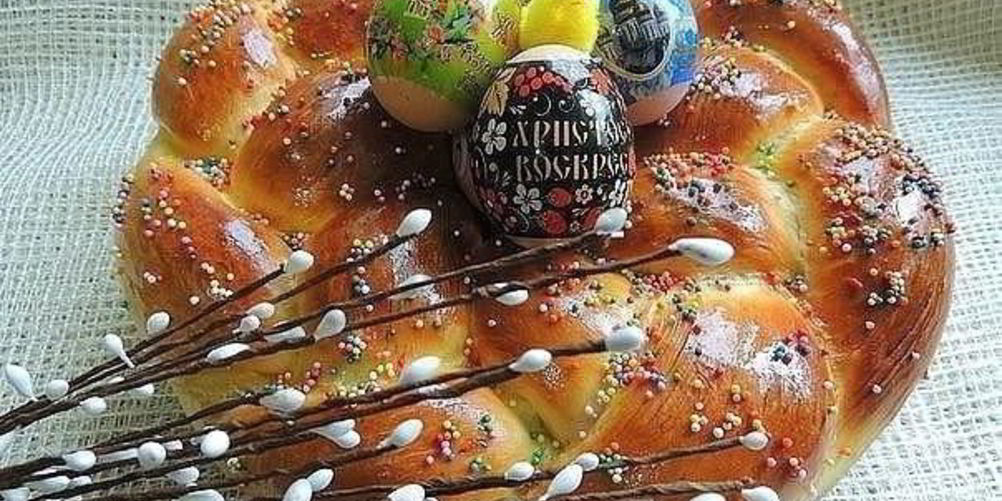 Рецепт пасхального венка с тройной начинкой