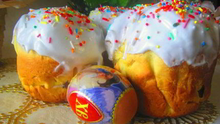 Сливочный кулич