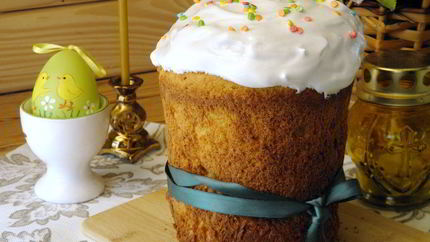 Творожный кулич на Пасху