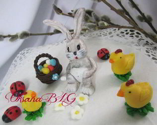 Украшение на пасхальный торт