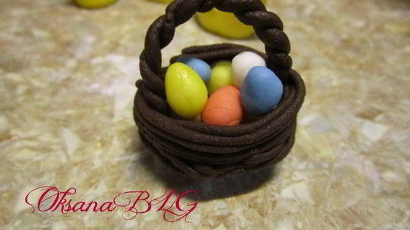 украшение на пасхальный торт