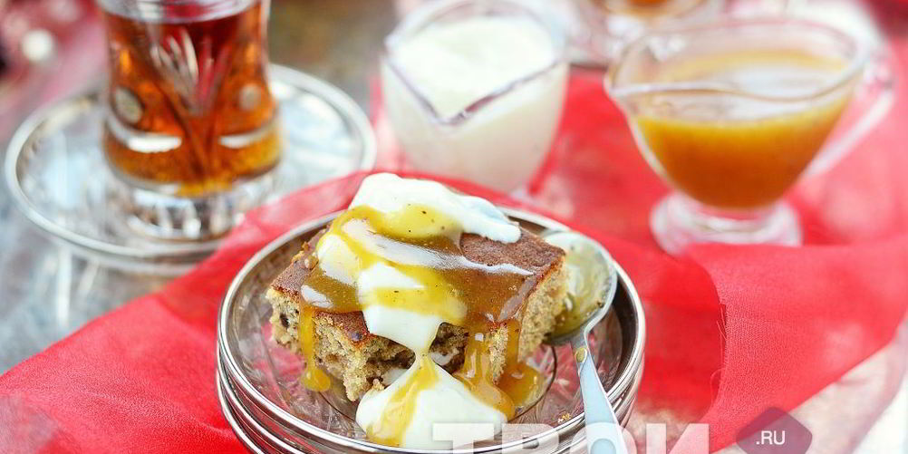 Рецепт пудинга с карамельным соусом