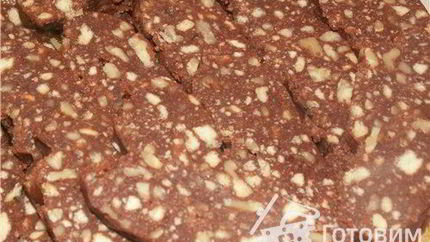 Шоколадная колбаса