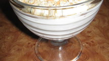 Сметанное желе с бананами