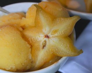 Сорбет с карамболой