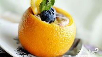 Апельсиново-голубичное суфле