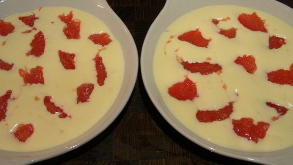 гратен-суфле с грейпфрутом