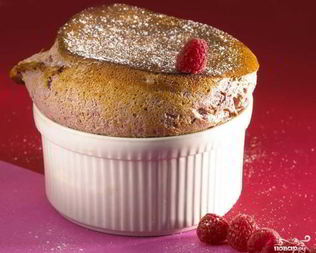 Грушево-малиновое суфле