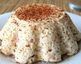 Легкое творожное суфле с яблоком в микроволновке