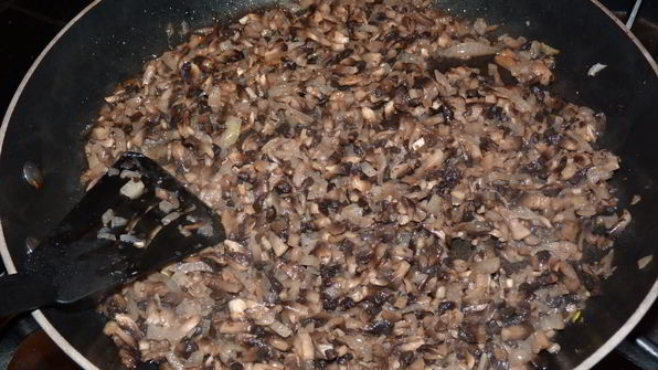 мини-суфле из шампиньонов