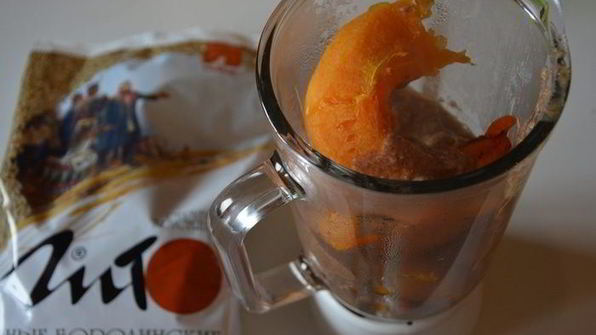 пряное тыквенное суфле с отрубями