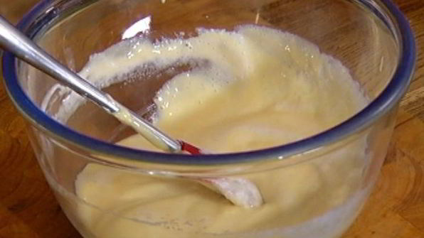 сливочное суфле с красной икрой