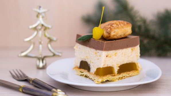 яблочно-шоколадный торт-суфле