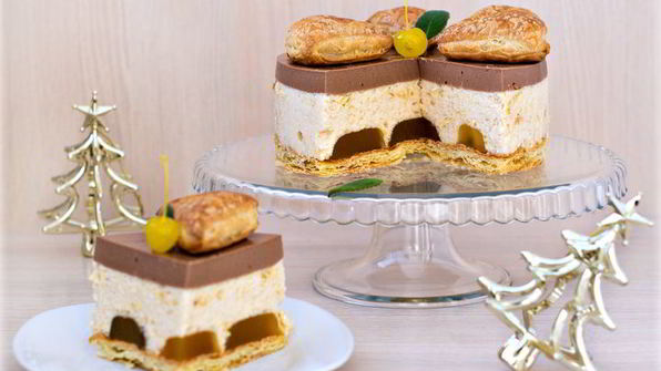 яблочно-шоколадный торт-суфле