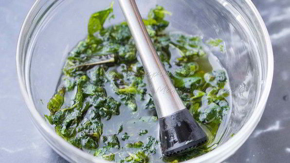 апельсиновый тирамису с мятным сиропом