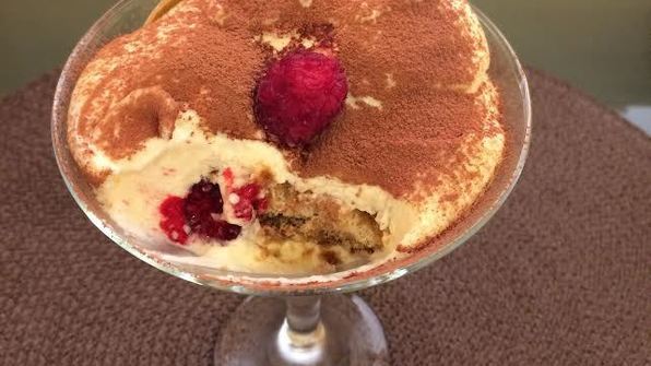 тирамису с малиной