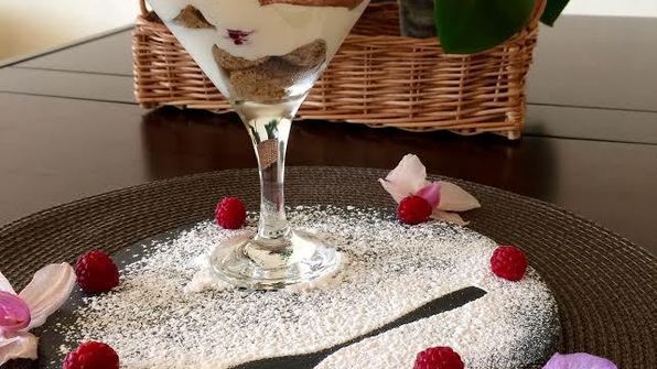 тирамису с малиной