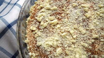 Тирамису с ревенем и белым шоколадом