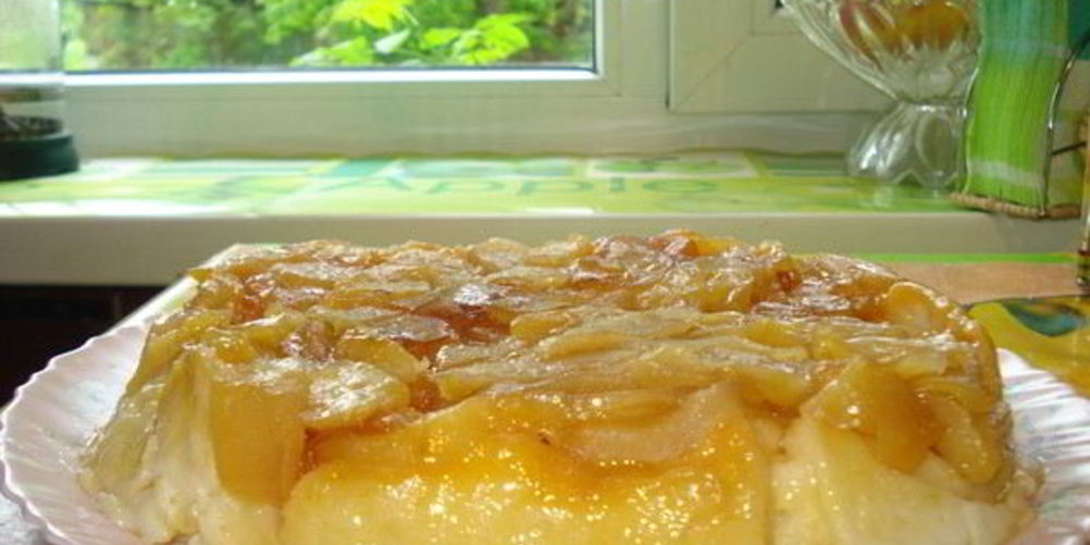 Рецепт творожного пудинга с яблоками