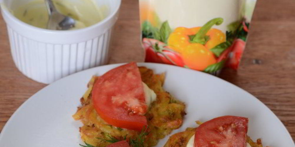 Рецепт драников из кабачков и картофеля с майонезом