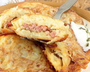 Драники картофельные с мясом