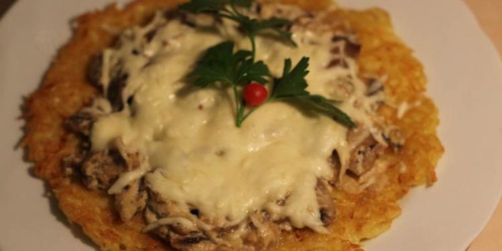 Рецепт драников с грибами