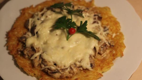 драники с грибами