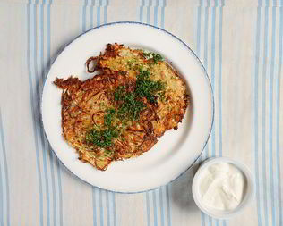 Драники с квашеной капустой