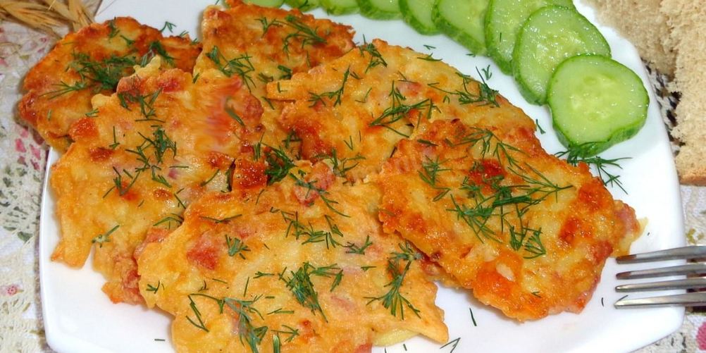 Рецепт драников с ветчиной