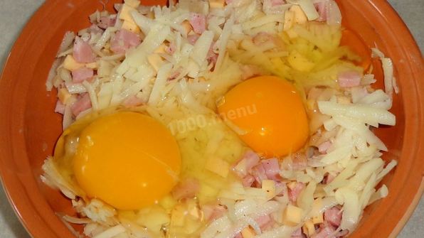 драники с ветчиной