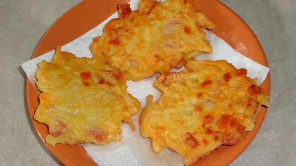 драники с ветчиной