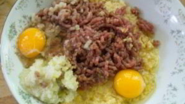 драники в горшочках с мясом