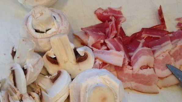 фестонате с фрикадельками в сливках и под сыром