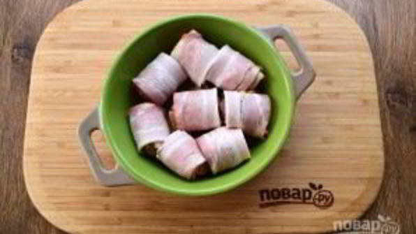 фрикадельки с беконом в сливочно-томатном соусе