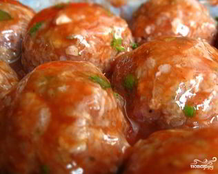 Фрикадельки с гречкой