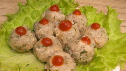 Постные фрикадельки из грибов и картофеля