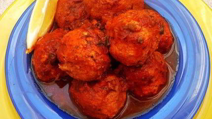 Рыбные фрикадельки в имбирном соусе