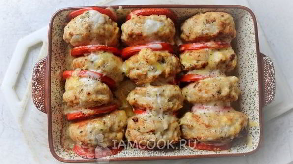 сливочные фрикадельки с картофелем фри