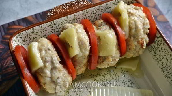 сливочные фрикадельки с картофелем фри