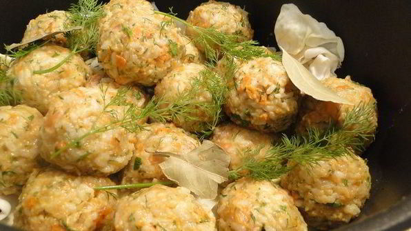 загипнотизированные фрикадельки из лосося