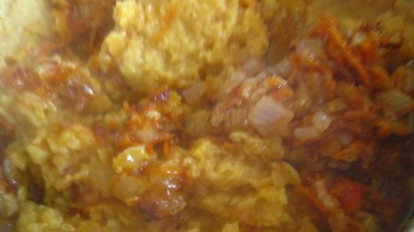 гарнир из красной чечевицы