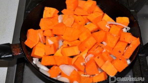 гарнир из тыквы со сметаной к мясу