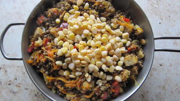 чечевица с мясом